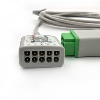 GE Ref:2017003-001 Multi-Link EKG Care Cable,3/5 -Lead,AHA 3.6M /12FT