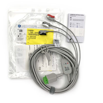 5831398 Leadwire And Trunk Cable ECG 3 Lead Cable Niet afneembare, Grabber, AHA,4.7M/15 FT