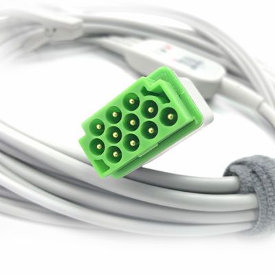 5831398 Leadwire And Trunk Cable ECG 3 Lead Cable Niet afneembare, Grabber, AHA,4.7M/15 FT