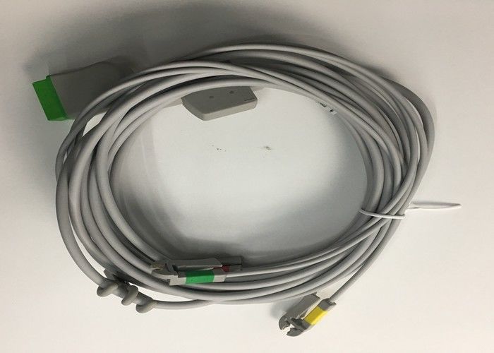 Multi Link EKG vervangende onderdelen Kabel 3 Lead met geïntegreerde Grabber Lead Wire 3.6M