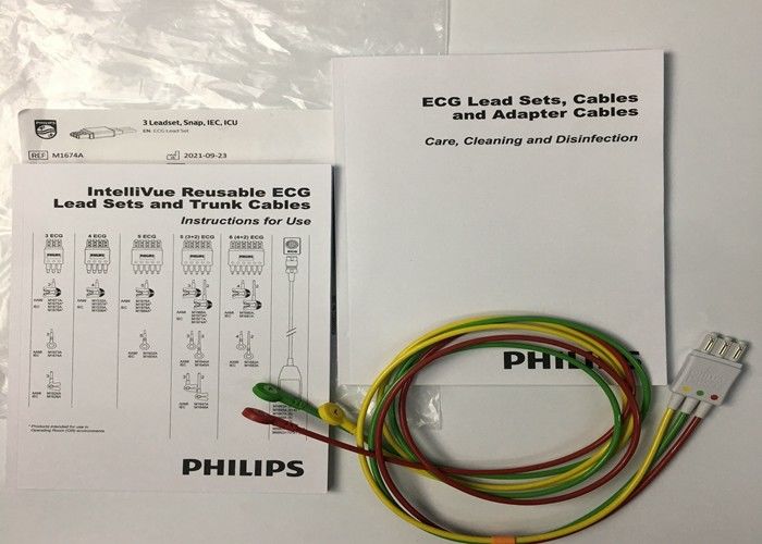 M1674A EKG Lead Set Cable 3 Lead IEC ICU 1M Voor medische apparatuur