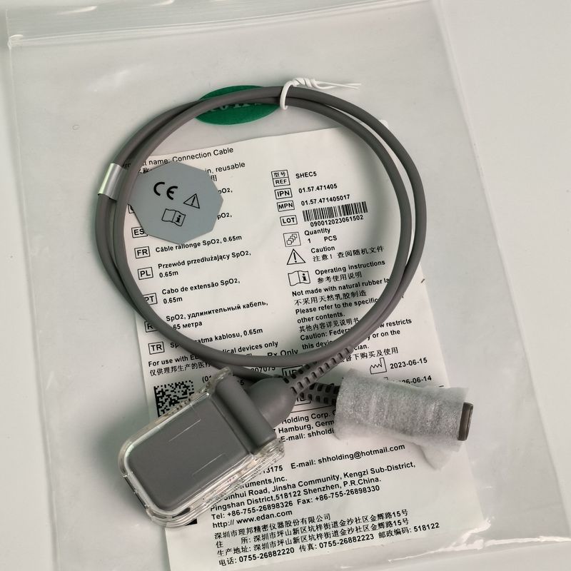 Oorspronkelijke IT20 Telemetrie Bloedzuurstoftransferverlengkabel Adapterkabel D Hoofd 7 Pins 0,65 Meter REF SHEC5