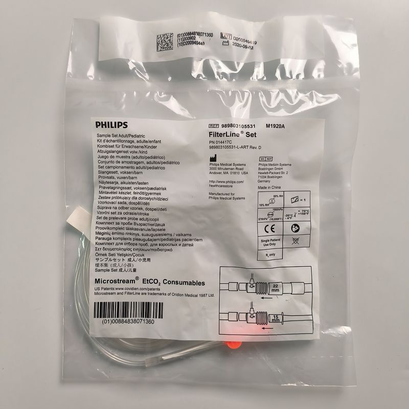 Micro-flow CO2-monsternamingsbuis sensor voor volwassenen/kinderen droogbuis REF: M1921A Of 989803105541