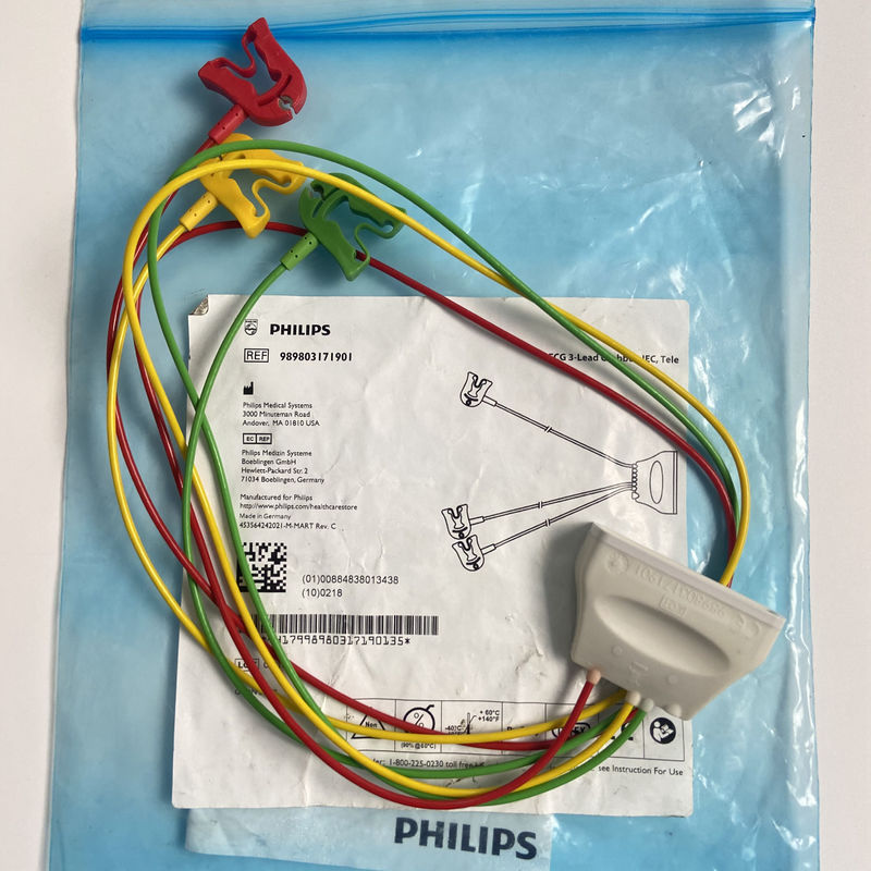 Telemetrie Drie lood Europese standaard Klem EKG Drie lood grijper IEC Tele REF:989803171901