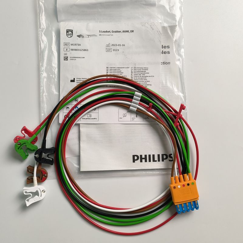 PHILIP Original CBL 5 Leadset, Grabber, AAMI, OR. REF M1973A of 989803125861