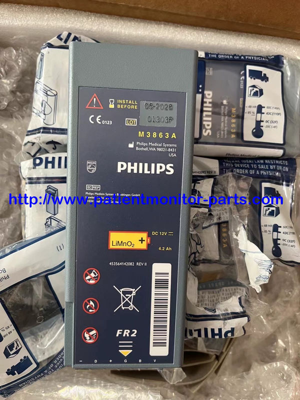 Originele batterijen voor medische apparatuur voor M3863A DC 12V 4.2Ah voor PHILIP FR2 AED