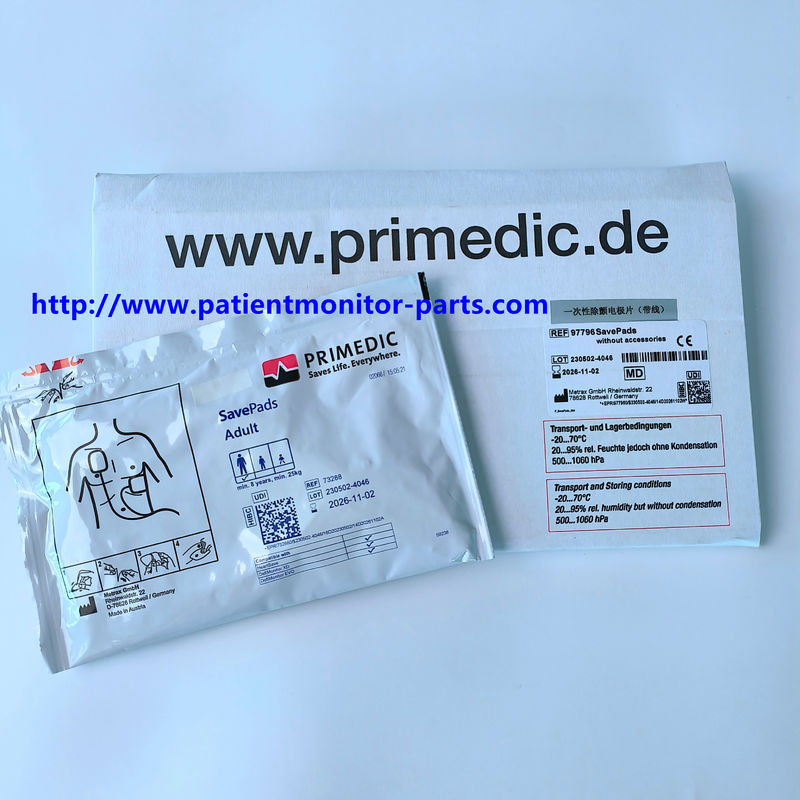 Metrax Primedic M250 M290 Defibrillator Wegwerpelektroden Met Draden REF 73288 Of 97796 SavePads