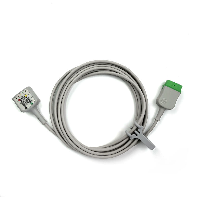 GE Ref:2106305-003 EKG Trunk Cable 3/5 lead IEC,3.6m/12ft